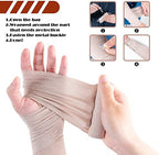 OBTANIM 6 Rolls Elastic Bandage Wrap with 12 Extra Clips, 6 Inch X 15ft Compression Bandage Stretch Tape for Medical, Athletic Sport, Wrist, Arm, Leg Sprains, Calf, Ankle & Foot