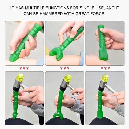 Massage Hammer Reset Aquipment, Chiropractic Adjustment Tools Hammer and Chisel Wedge Massager Wooden Tool