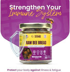 HONEYBEEZONE-Raw Bee Bread-Perga, Fermented Bee Pollen Superfood, Single Ingredient Food, Nutrient-Dense, Naturally Fermented, Non-GMO, Gluten-Free, 3.5 oz