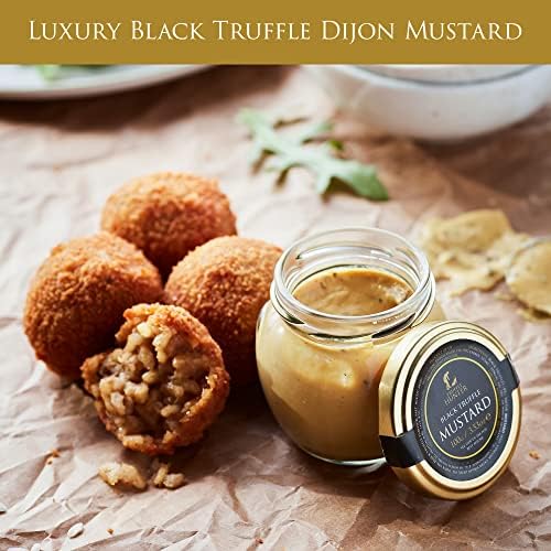 TruffleHunter - Black Truffle Mustard - Dijon Mustard - Gourmet Condiments - 6.34 Oz