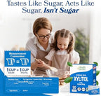 Health Garden Birch Xylitol Sweetener, 50 Packets – 100% Birch-Derived Xylitol Sugar Substitute for Baking & Coffee, 1:1 Sugar Replacement, Supports Teeth, Keto, Vegan, Non-GMO
