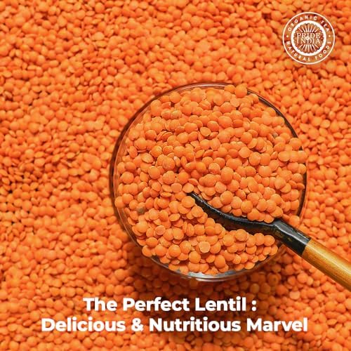 Pride Of India - Indian Split Masur Red Lentils - Protein & Fiber Rich Masoor Dal, 3.0 Pound Jar