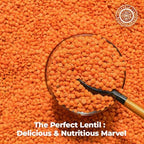Pride Of India - Indian Split Masur Red Lentils - Protein & Fiber Rich Masoor Dal, 3.0 Pound Jar
