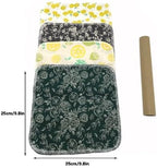 Reusable Paper Towel Rolls 20 Pack,Washable Napkin Cloth Value Set of 4 Colors 20 Pack of Paperless Towel-100% Cotton, Super Soft, Absorbent Made to Last (Lemon)