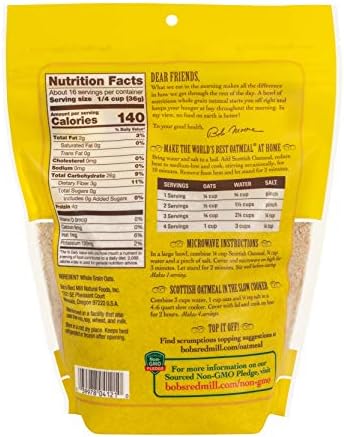 Bob's Red Mill Scottish Oatmeal, 20 oz, 2 pk