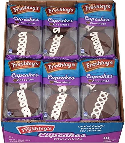 Mrs. Freshley's Chocolate Cupcakes - 12/2 packs