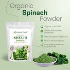 Z Natural Foods Organic Spinach Powder - 100% Pure & Nutrient-Dense Dried Raw Spinach Leaves for Immune & Energy Boost - Fresh Powdered Vegetable, Supports Eye & Heart Health, Vegan, 1 lb
