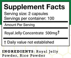 Stakich 500 mg Capsules (Royal Jelly Capsules 500 mg (200 Count))