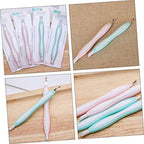 FRCOLOR 3pcs Stainless Steel Dead Skin Fork Multi-Functional Nail Art Tool for Cuticle Removal and Manicure for Salon and Home Use