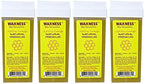 Waxness Soft Wax Cartridge Natural – Pack of 4 × 3.38 oz (96 g) – Professional Strip Wax Roll-On for Face & Body – Made in Italy