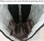 Winter Thicken Wheelchair Full Body Warm Blanket, Fleece Lined Lower Body Wheelchair Cover, Upgraded Windproof Wheelchair Blanket, Universal Fit, Perfect for Keeping Legs Cosy