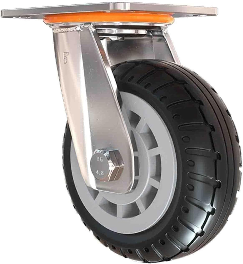 SBCC Silent Rubber Wheel 5-inch Universal Wheel Load-Bearing Castor Small Wheel Plate Wheel(Universal Wheel)