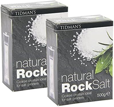 Tidman's Natural Rock Salt (500g) - Pack of 2