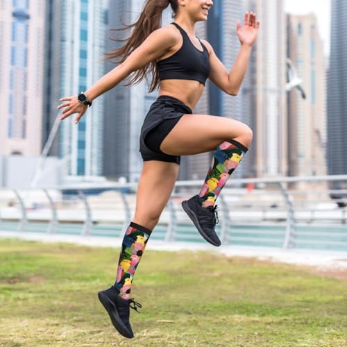 Compression Socks For Women & Men 15-20 Mmhg, Best For Running, Nursing, Hiking, Flight&Travel