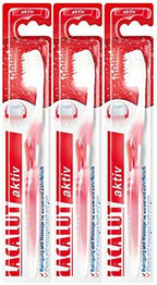 LACALUT Active Toothbrush, 3 toothbrushes, noticeably Clean Teeth with Micro-fine bristles, Effective Dental and Gum Care, Pack of 3