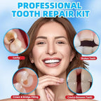 Dental Tooth Repair Kit with Zinc Oxide Eugenol Dental Cement, Temporary Filling Chips for Chipped Teeth, Loose Crowns, Cavities & Minor Tooth Repairs, Temporary Teeth Fix