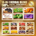 18-in-1 Black Walnut Wormwood Cleanse for Humans, 80 Day Supply, Serving, Rapid Gut Cleanse & Digestive Health with Clove, Garlic, Turmeric, Pumpkin Seed, Oregano, Berberine & More 240 Softgels