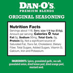 Dan-O's Original Seasoning, 2.5 oz Bottle, All Purpose Seasoning for Chicken, Turkey, Beef, Veggies and More, Sugar Free, Zero Calorie, Use this Spice Blend to Craft a Marinade, Dry Rub or Sauce