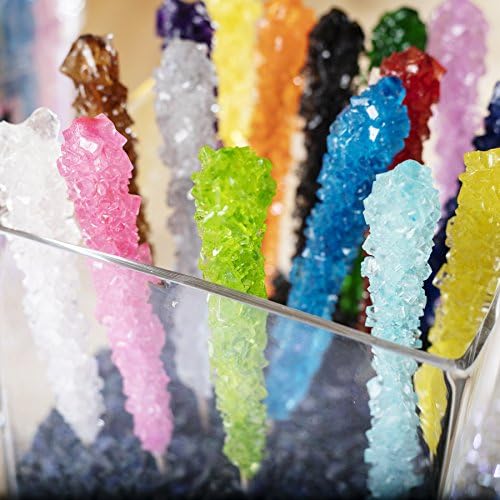36 Extra Large Assorted Rock Candy Sticks: Espeez - Candy Party Favors - for Birthdays, Weddings, Receptions, Bridal, Baby Showers - Rock Bulk