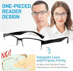4 Packs Reading Glasses for Women Men Spring Hinge Half-rimmed Readers 1.0 1.5 2.0 2.5 3.0 3.5 4.0