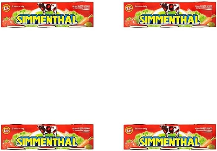 Simmenthal: Ready Meat Plate in Vegetable Jelly 4.94 Ounce (140g) Can (Pack of 12) [ Italian Import ]