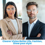 Portable Foldable Blue Light Blocking Reading Glasses Folding Ultra Thin Glasses with Case for Men Women Readers