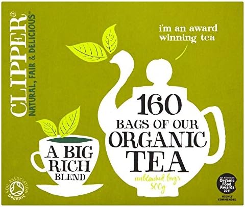 Clipper Organic Everyday Tea Bags (160) - Pack of 2