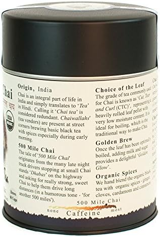 The Tao of Tea, 500 Mile Chai, 4 Ounce Tin