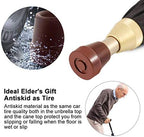Walking Cane Umbrella 2-in-1 Windproof Walking Sticks Crutch Umbrella,Heavy Duty Frame,Lightweight - Umbrella Cane,Great gift for Birthday,Christmas,Father's Day,Men,Women