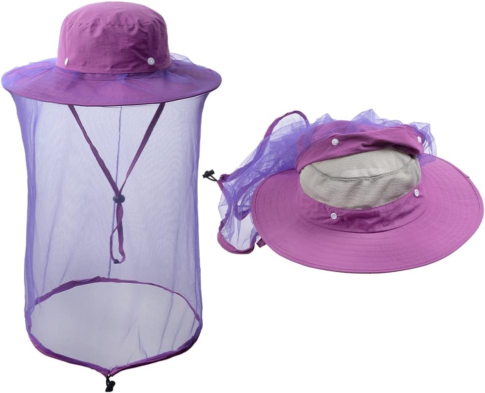 Bee Keeping Beekeeper Veil hat gnats Insect Bug Mosquito Hats Fishing Gardening Cap with Head net Netting mesh Hood
