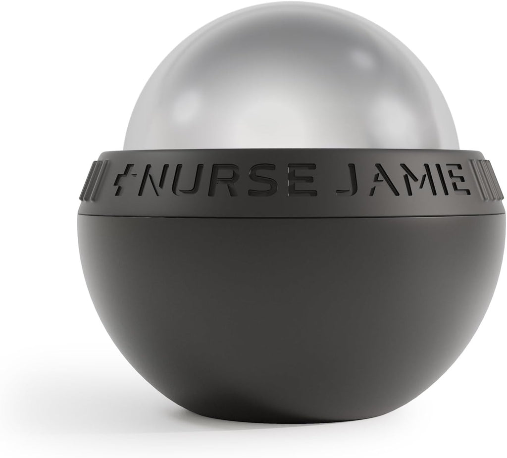 Nurse Jamie Super-Cryo Massaging Orb – Stainless Steel Roller for Face & Body – Long-Lasting Cooling & Warming Therapy for Circulation, Recovery & Tension Relief