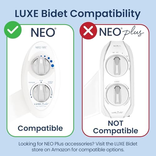 LUXE Bidet 7/8" x 7/8" x 1/2" Hybrid Metal & Plastic Cold Water T-Adapter for Bidets, Only Compatible with NEO Series Bidets Attachments