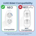 LUXE Bidet 7/8" x 7/8" x 1/2" Hybrid Metal & Plastic Cold Water T-Adapter for Bidets, Only Compatible with NEO Series Bidets Attachments