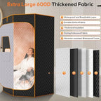 M METERXITY Portable Sauna for Home, Thickened 600D Steam Sauna Tent, Home Sauna Box with 3L 1500w Steamer, 9 Levels Heat, Folding Chair, Remote Control