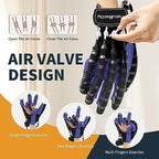 Hand Rehabilitation Robot Gloves Mobility Finger Training Equipment for Hemiplegia Stroke Cerebral Palsy Patient with USB Chargeable Right Hand (Blue Size S)