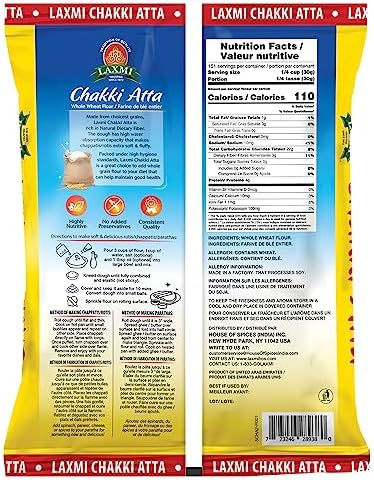 LAXMI CHAKKI ATTA 10 LB (NONGMO)