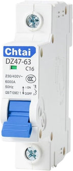 C45 1P C Type AC Mini Circuit Breaker MCB 6A 10A 16A 20A 25A 32A 40A 50A 63A Household Air Switch(10A)