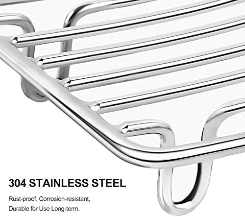 Soap Dish, Stainless Steel Bar Soap Holder for Shower, Self Draining Stand Soap Saver for Bathroom, Kicthen Sink and Countertop, Chrome 1-Pack