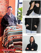 Inspired Comforts Dialysis Port Access Unisex Hoodie with Two Way Arm Access Zip