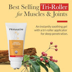 Pranarom - Aromalgesic Muscle & Joint Roller 75ml - Active Individuals- Tri-Roller Applicator, Essential Oil Blend, Organic Non-Greasy Formula, Relaxation, Meditation