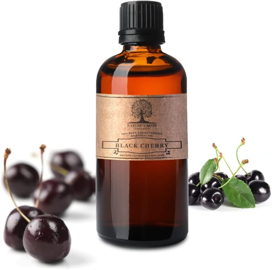 Black Cherry Essential Oil - 100% Pure Grade Essential Oil by Nature's Note Organics - 0.3 Fl Oz