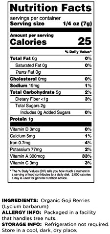 Terrasoul Superfoods Organic Goji Berries, 2 Lbs (2 pack) - Large Size | Chewy Texture | Premium Quality | Lab-Tested…
