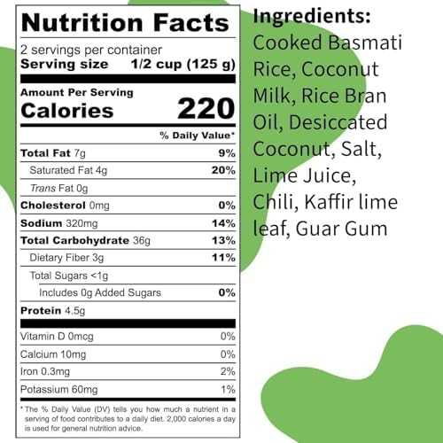 Kitchen 88 Coconut Lime Rice, 8.8 oz., Ready in 90s (52.8 oz)