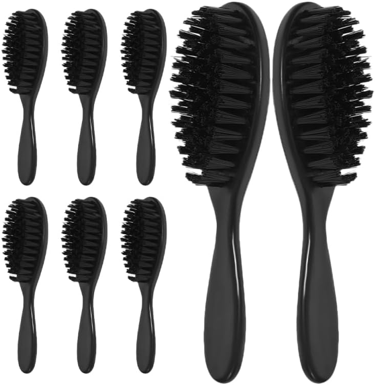 Beavorty Barber Kit 8pcs Men Beard Brush Hair Cutting Tool Soft Bristle Brush Neck Duster for Beard Maintenance Grooming