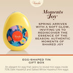 Venchi - Egg-Shaped Tin, 2.71 Oz, 7 Assorted Hazelnut Chocolate Mini Eggs, Gluten Free, Venchi Spring Collection Teresa Rego, Gift Idea, Mother's Day
