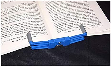 Portable Book Page Holder for Hands Free Reading in Bed, on The Go, on The Treadmill & Exercise Bike - Works on Hardcovers, Paperbacks, Magazines, and Comic, Art, Piano and Recipe Books