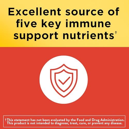 Nature Made Super C, Vitamin C and Zinc with Vitamin D3, Dietary Supplement for Immune Support, 60 Tablets, 60 Day Supply