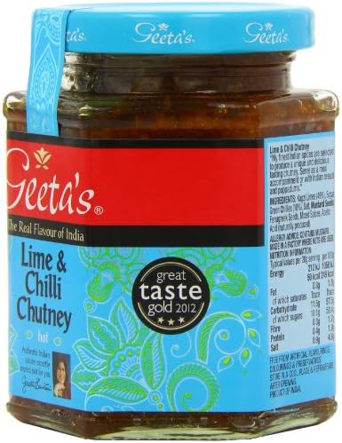 Geeta's Lime & Chilli Chutney (310g) - Pack of 6