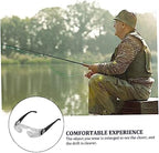 Magnifying Glasses Adjustable 4X Magnifying Eyewear Anti-Glare Wearable Magnifier Glasses for Presbyopia Seniors Watching TV for Low Vision Reading, Fishing, Tv, Rea
