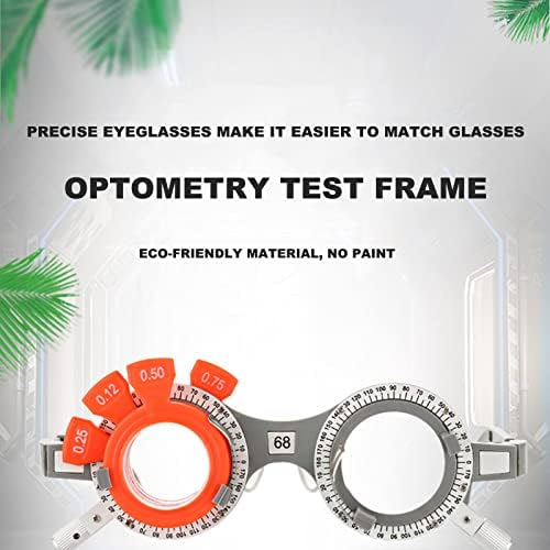 52/54/56/58/60/62/64/66/68/70mm PD Optical Optometry Trial Frame Trial Lens Frame Eyeglasses Optician Equipment 10 Pieces(Color:Grey,Size:a Set)